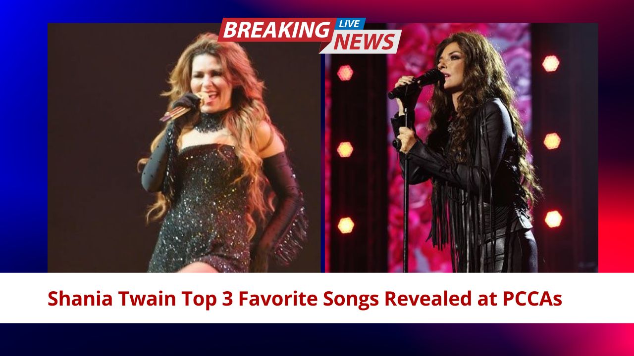 Shania Twain revealed her top three favorite songs at PCCAs.