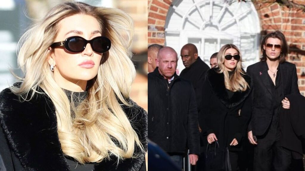 katie cassidy on liam payne funeral