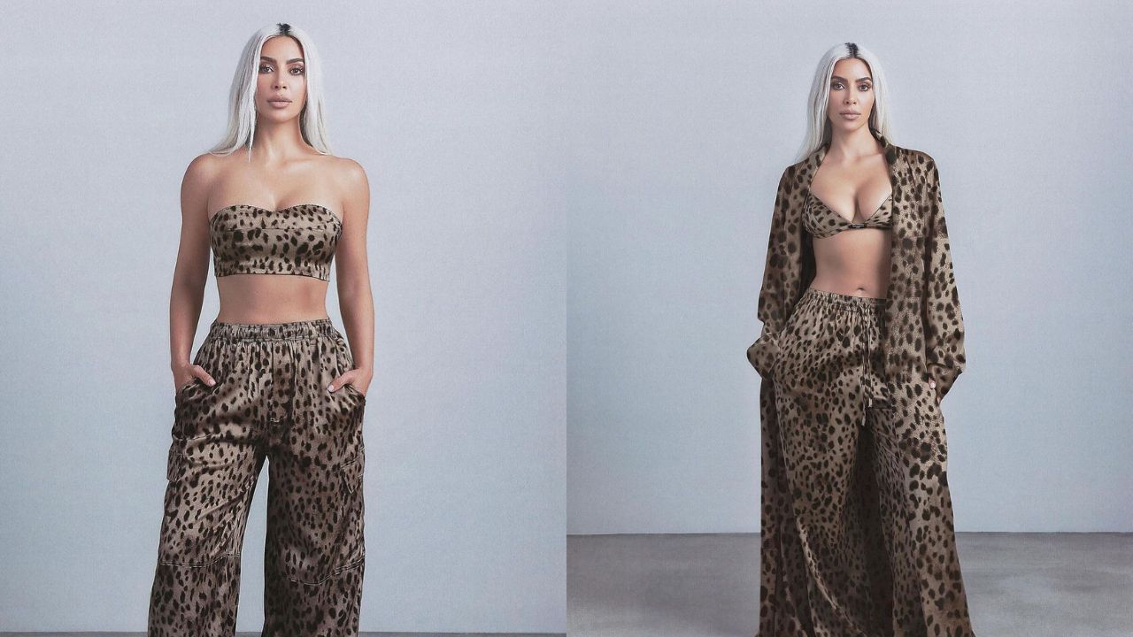Kim Kardashian's Iconic Ice Blonde Hair Returns in the New SKIMS x Dolce & Gabbana Collection
