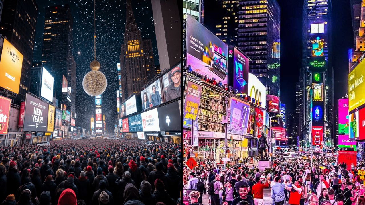 Ball Drop on New Year Eve