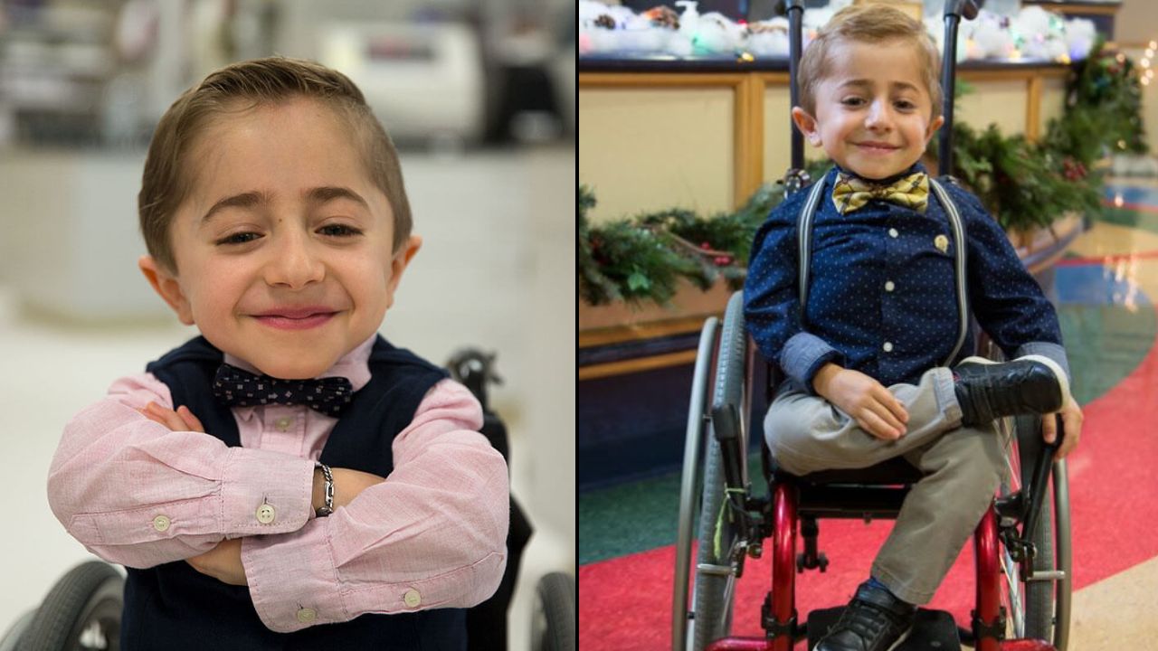 Kaleb shriners commercial boy in wheelchair